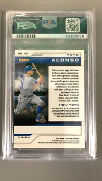 2019 Panini Chronicles Obsidian 45 Pete Alonso PSA 10