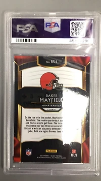2018 Panini Select Rookie Selections Rs1 Baker Mayfield Prizm PSA 10