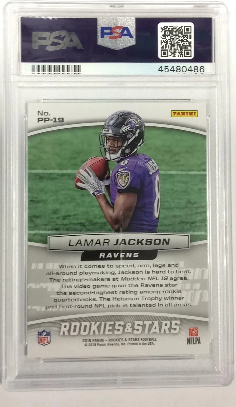 2018 Panini Rookies & Stars Precision Passers Pp-19 Lamar Jackson PSA 10