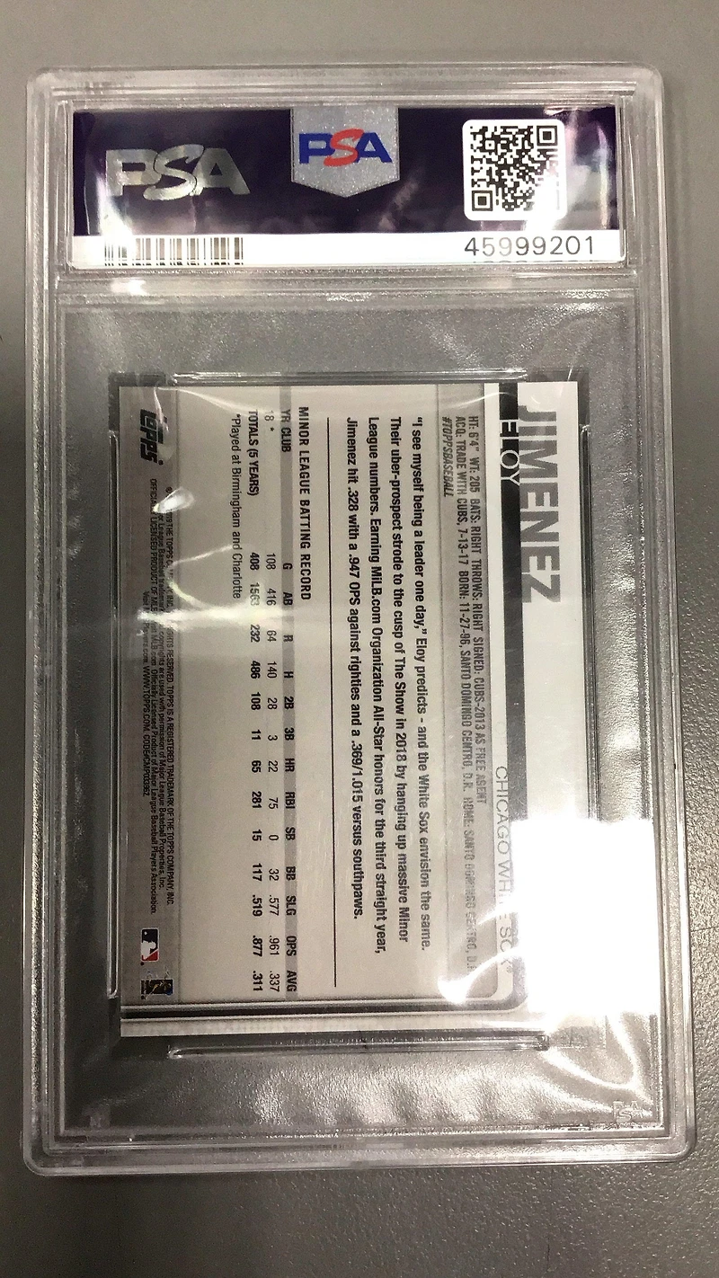 2019 Topps Mini 670 Eloy Jimenez PSA 10