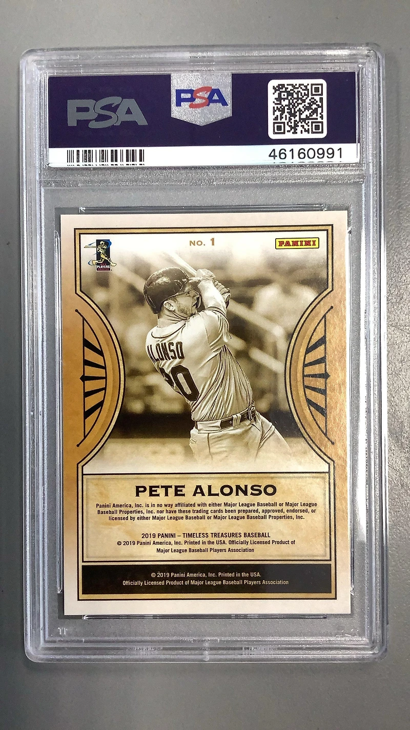 2019 Panini Chronicles Timeless Treasures 1 Pete Alonso PSA 10