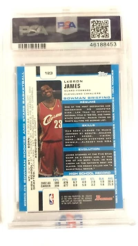 2003 Bowman Rookies & Stars 123 Lebron James PSA