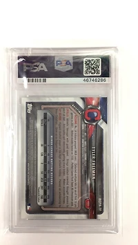 2018 Bowman Chrome Prospects Autographs Bcpatf Tyler Freeman PSA 9