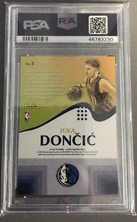 2018 Panini Status Rookie Prominence 3 Luka Doncic PSA 9