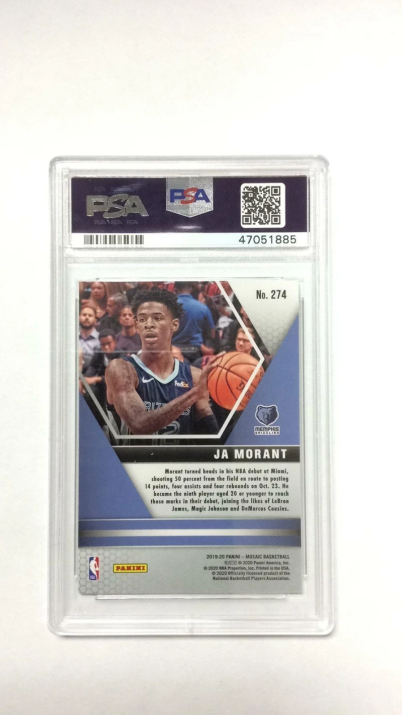 2019 Panini Mosaic Ja Morant PSA