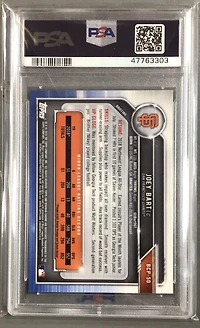 2019 Bowman Mega Box Chrome 50 Joey Bart Orange Jersey-green Refractor PSA 9