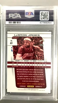 2013 Panini Prizm 65 Lebron James PSA