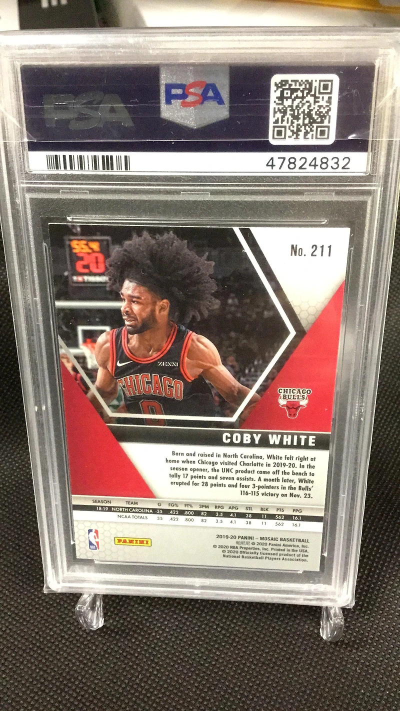 2019 Panini Mosaic Coby White PSA