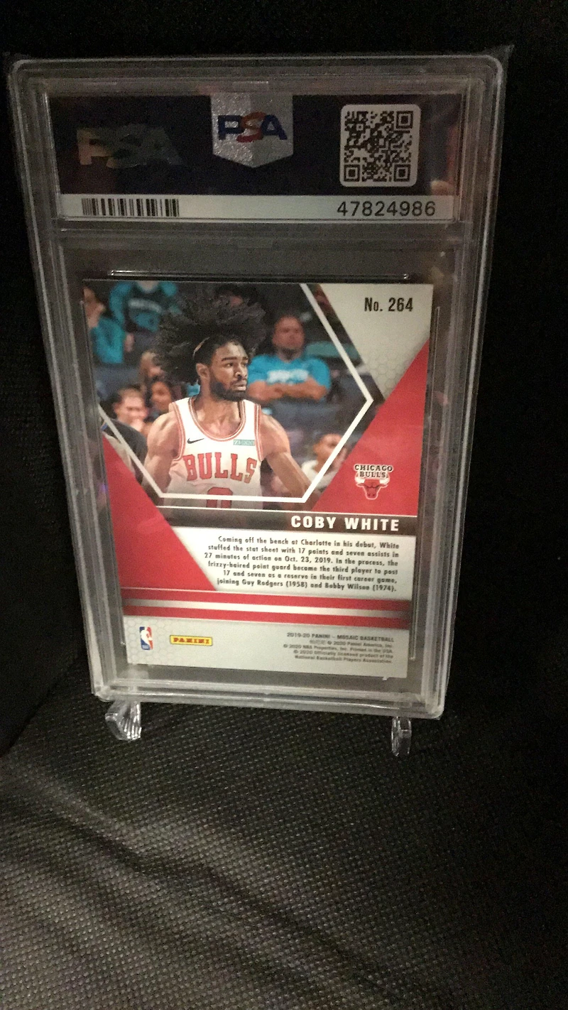 2019 Panini Mosaic 264 Coby White PSA