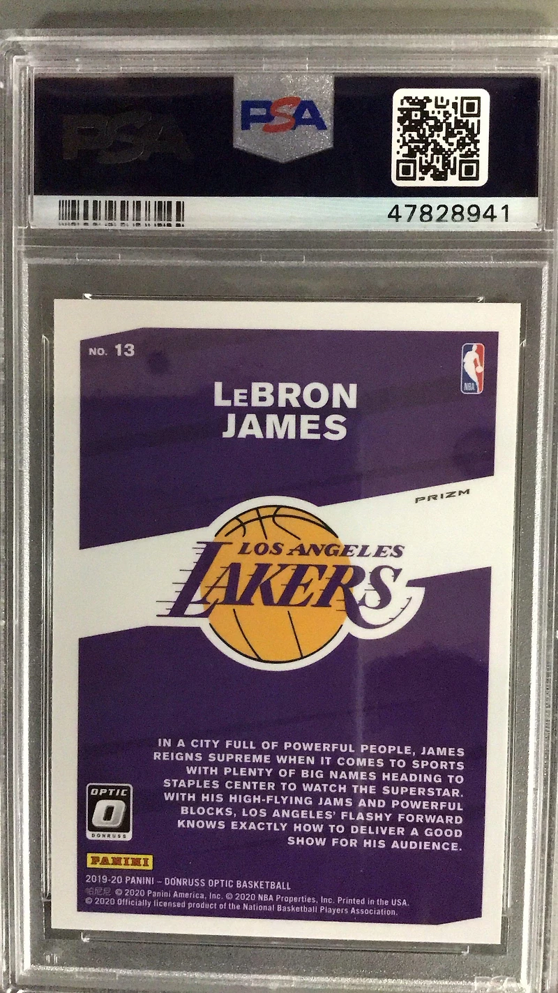 Panini Donruss Optic My House! Lebron James PSA