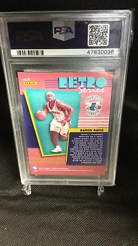 2019 Panini Donruss Retro Series 8 Baron Davis PSA 9