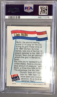 1991 Hoops 581 Chris Mullin PSA
