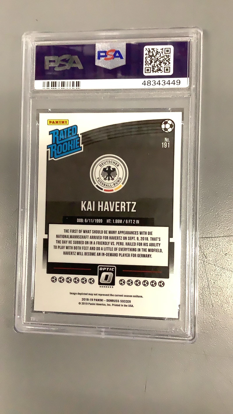 2018 Panini Donruss 191 Kai Havertz PSA 10