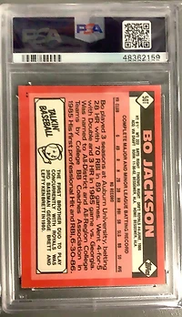1986 Topps Traded 50t Bo Jackson PSA NM-MT+ 8.5