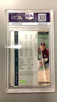 1992 Classic 4 Sport 231 Derek Jeter PSA 8