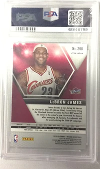 2019 Panini Mosaic 298 Lebron James Red Mosaic PSA 9