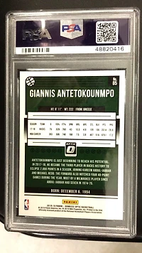 2018 Panini Donruss Optic 85 Giannis Antetokounmpo PSA 10