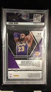 2019 Panini Mosaic 8 Lebron James Pink Camo PSA 10