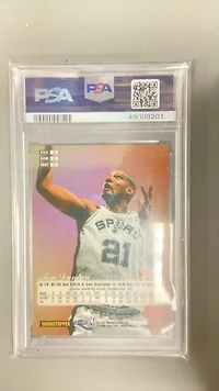 1997 Flair Showcase 5 Tim Duncan Row PSA 9