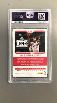 2018 Panini Chronicles Shai Gilgeous-alexander PSA