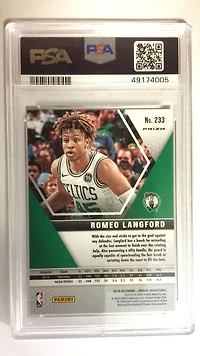2019 Panini Mosaic 233 Romeo Langford Pink Camo PSA