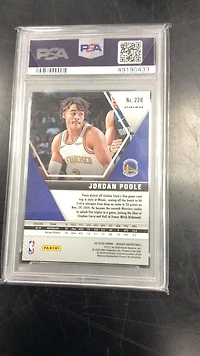 2019 Panini Mosaic 228 Jordan Poole Pink Camo PSA 10