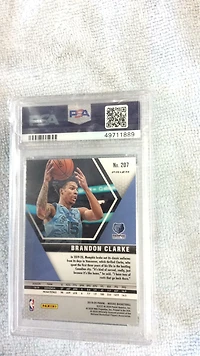 2019 Panini Mosaic 207 Brandon Clarke Green Mosaic PSA 10