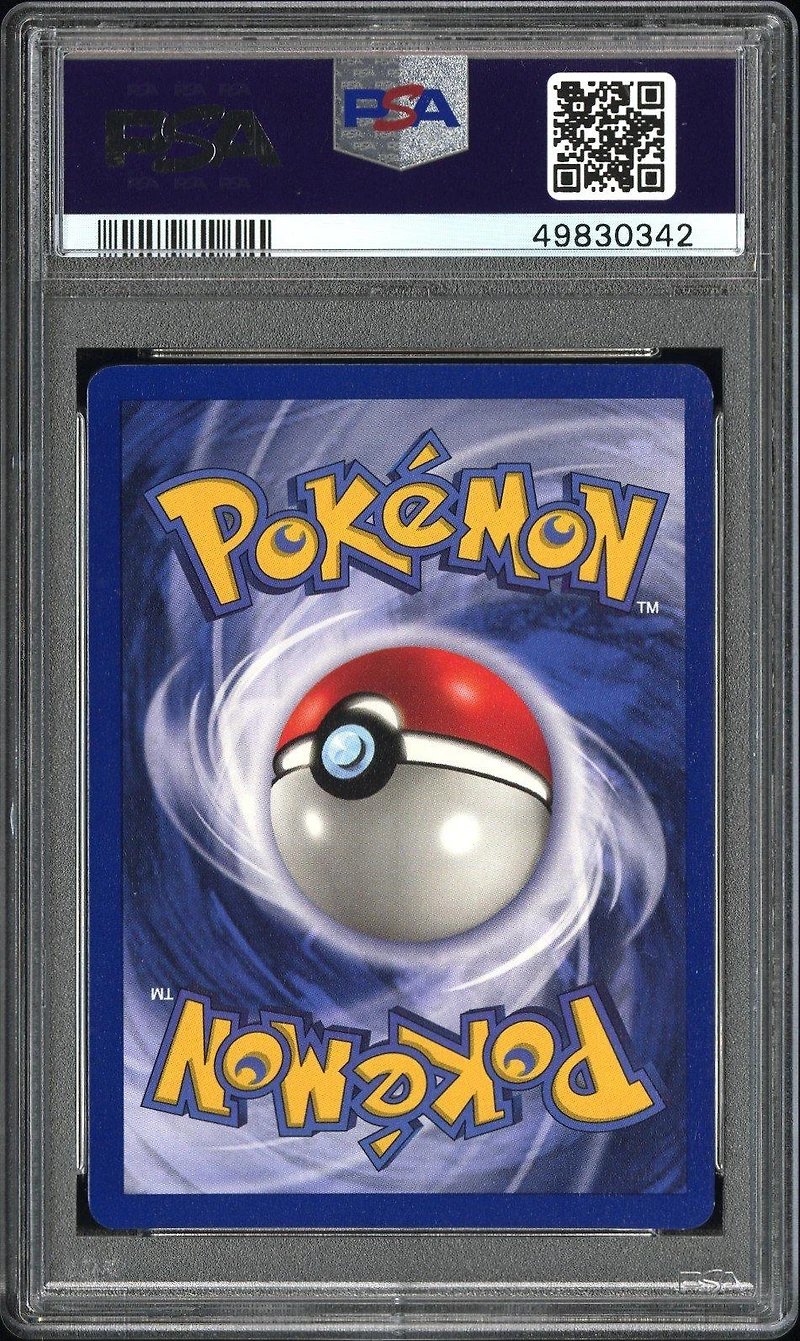 1999 Pokemon Game 10 Mewtwo-holo 1st Edition PSA 8