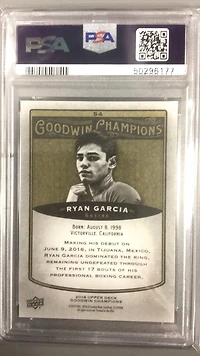 2019 Upper Deck Goodwin Champions 54 Ryan Garcia PSA 10