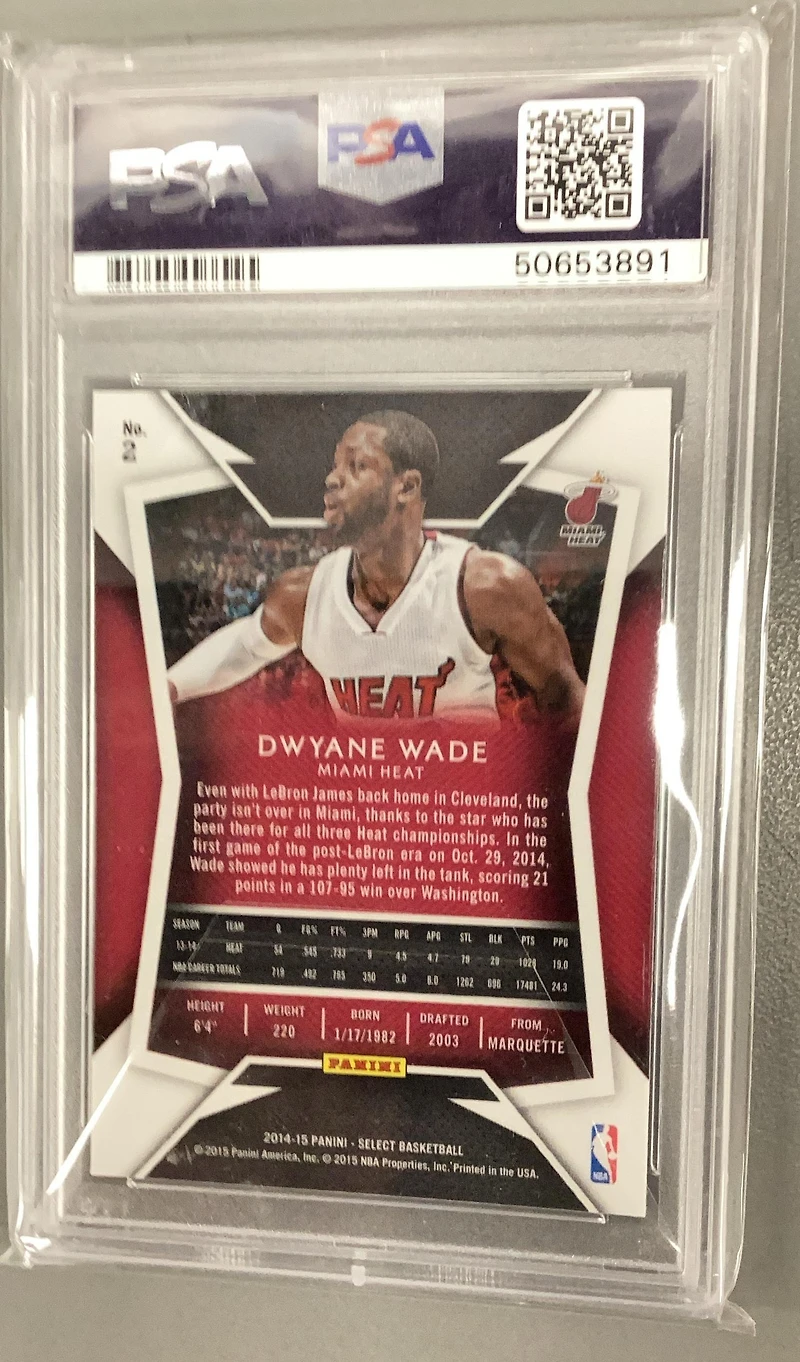 2014 Panini Select 2 Dwyane Wade PSA 10