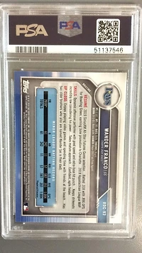 2019 Bowman Draft Chrome Sapphire Edition Bdc93 Wander Franco PSA 10