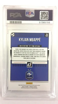 2018 Panini Donruss Kylian Mbappe PSA