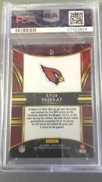 2019 Panini Select 113 Kyler Murray PSA 10