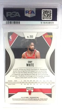 2019 Panini Prizm 253 Coby White PSA