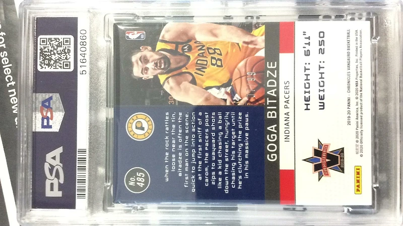 2019 Panini Chronicles 485 Goga Bitadze PSA 8