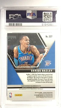 2019 Panini Mosaic 227 Darius Bazley PSA