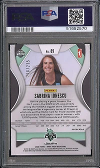2020 Panini Prizm Wnba 89 Sabrina Ionescu Prizm PSA