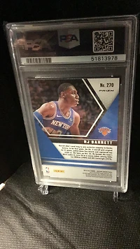 2019 Panini Mosaic 270 Rj Barrett Green Mosaic PSA 9