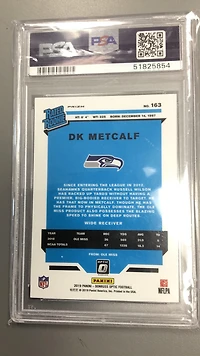 2019 Panini Donruss Optic 163 Dk Metcalf Holo PSA 10