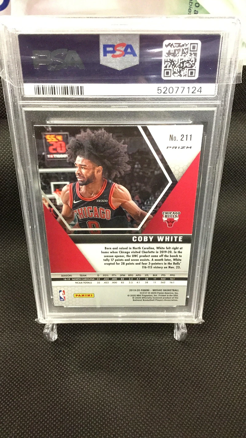 2019 Panini Mosaic 211 Coby White Mosaic PSA 9