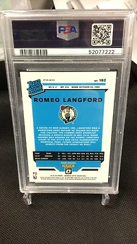 2019 Panini Donruss Optic 182 Romeo Langford Fanatics PSA 9