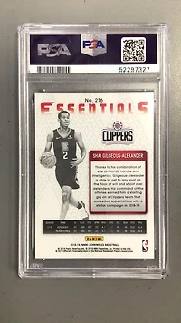 2018 Panini Chronicles 216 Shai Gilgeous-alexander PSA 10