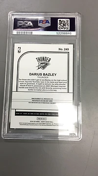 2019 Panini Hoops 249 Darius Bazley Winter PSA 9