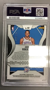 2019 Panini Prizm 187 Andre Roberson PSA 10