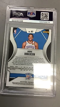 2019 Panini Prizm 187 Andre Roberson Silver Prizm PSA 9