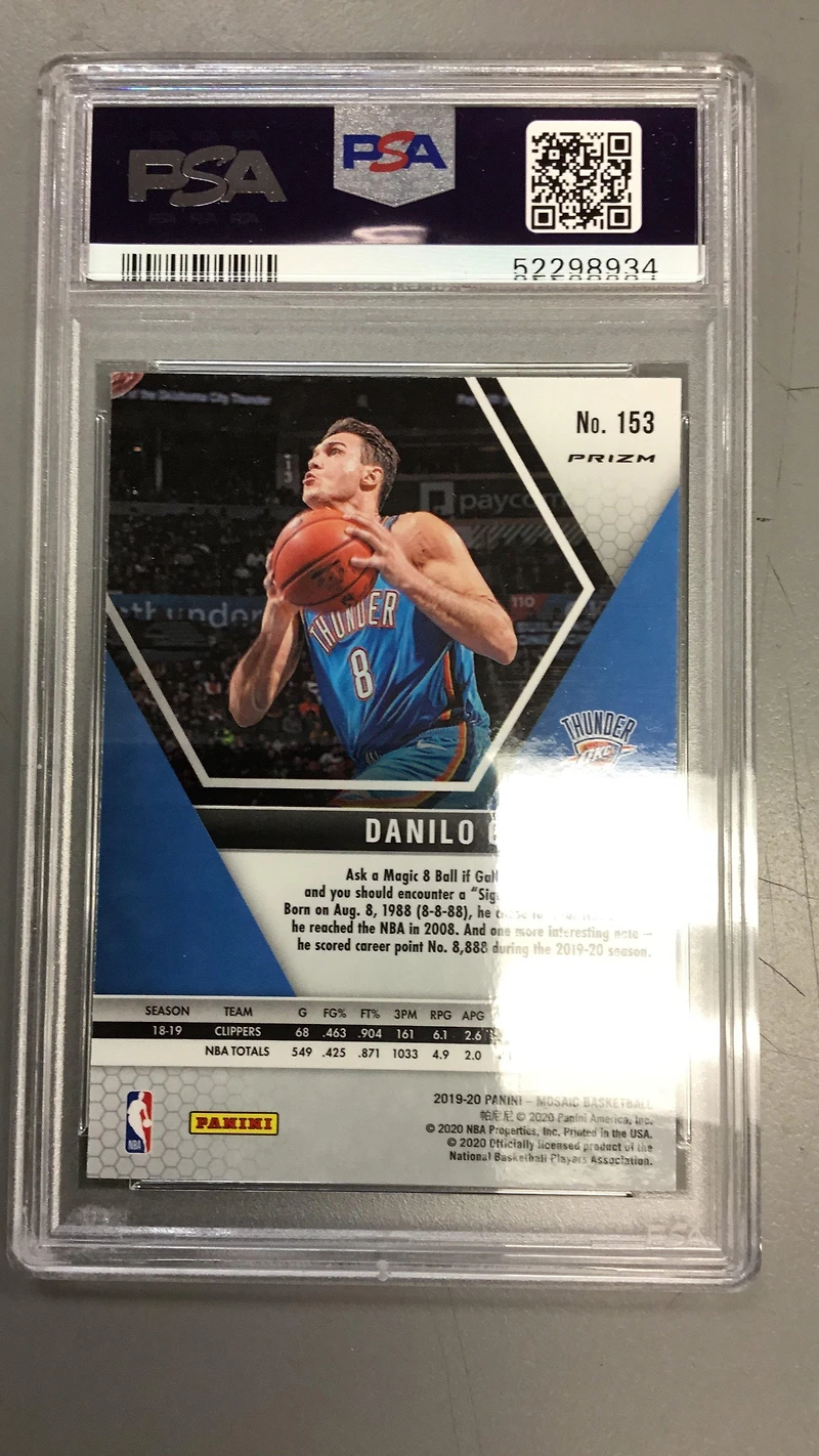2019 Panini Mosaic 153 Danilo Gallinari Genesis PSA 10