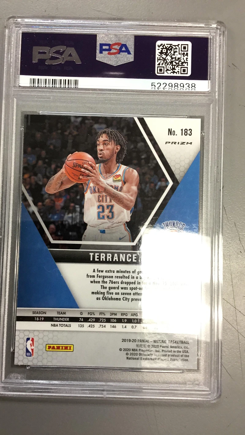 2019 Panini Mosaic 183 Terrance Ferguson PSA