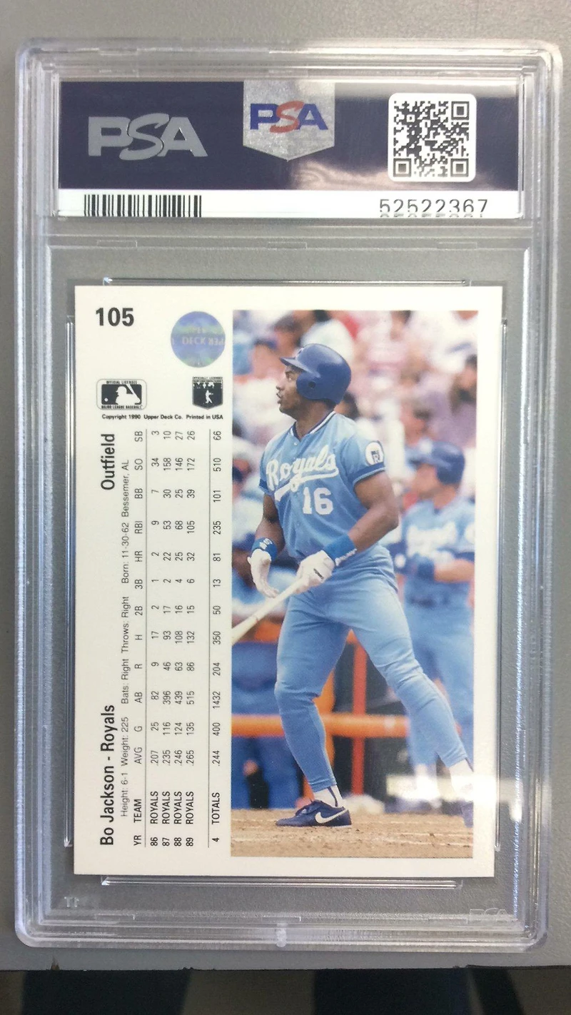 1990 Upper Deck 105 Bo Jackson PSA 10