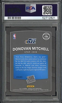 2017 Panini Donruss Optic 188 Donovan Mitchell Holo PSA 9