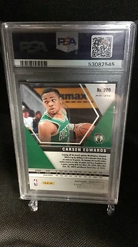 2019 Panini Mosaic 220 Carsen Edwards Silver Prizm PSA